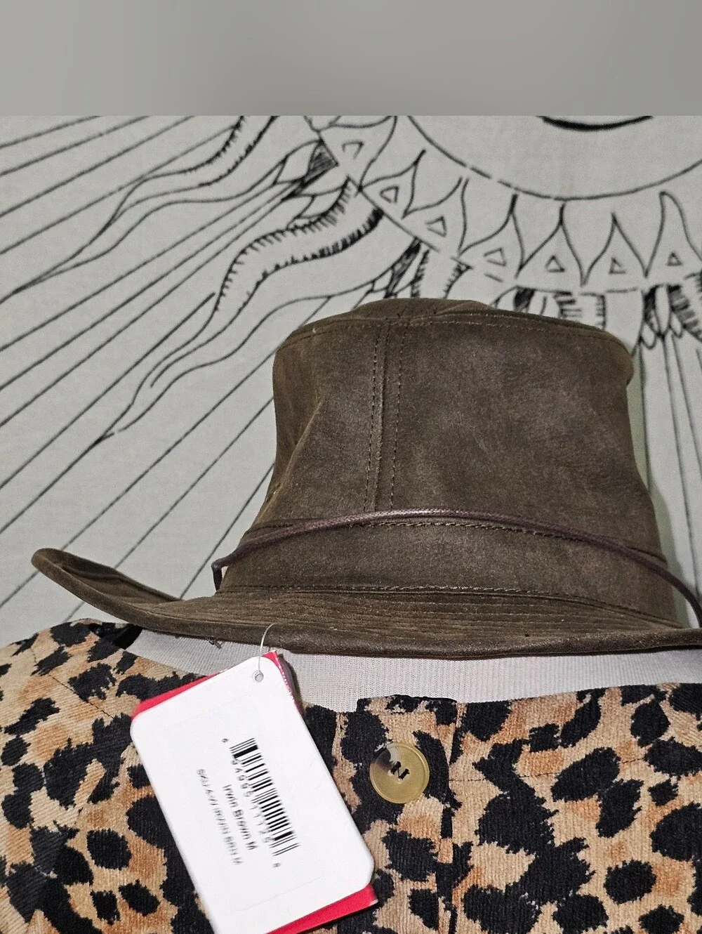 Irwin Brown Western Weathered Outback Hat by American Hat Makers Med 7-1/8